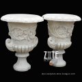 Custom exquisite garden decoration stone planter marble flower pot